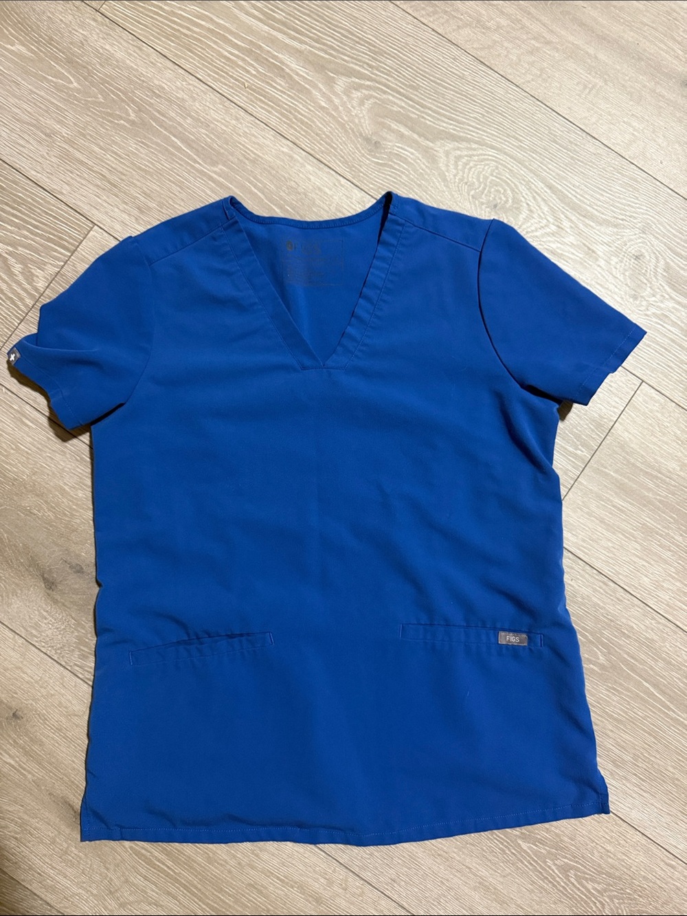 Figs Women’s V-Neck Scrub Top - Royal Blue